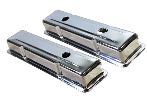 chrome sbc valve covers|sbc 350 tall valve covers.